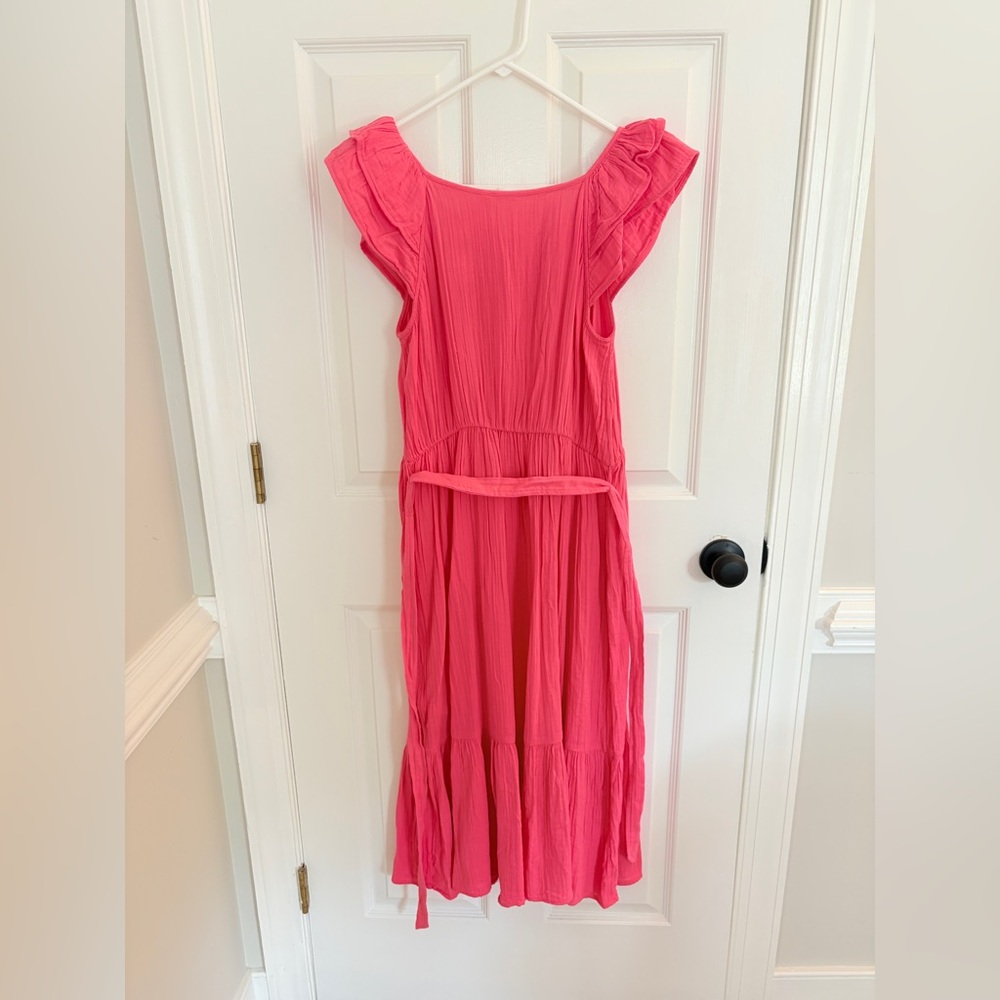 Gap Pink Maxi Dress With Tie - Picture 3 of 4